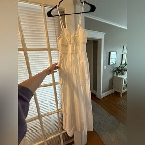 NWOT a new day smocked midi white dress